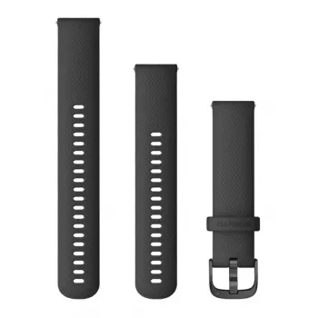 Garmin 010-12932-11 Juodas silikoninis dirželis 20 mm