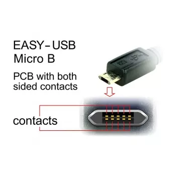 USB kabelis DeLOCK 83854 USB 2.0 3 m USB A – Micro-USB B juodas