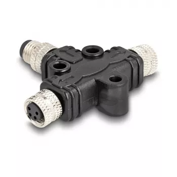 Jungiklis DeLOCK M8 T-Splitter A-koduotas 4 kontaktai 1 x kištukas į 2 x lizdus