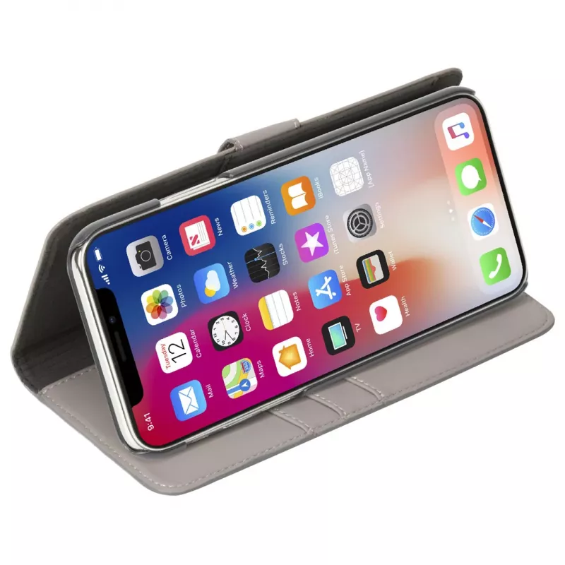 Krusell Loka 2in1 Folio dėklas iPhone XS Max 16,5 cm pilka