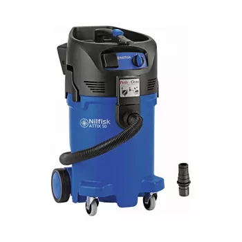 Būgninis dulkių siurblys Nilfisk ATTIX 50-21 PC CL R — sausam ir šlapiam valymui, 47 l, 1400 W, be maišo, 11 kg