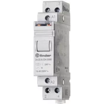 Finder Schrittschalter 2 normaliai atviri kontaktai (NO) 12 VDC 16 A 400 VAC 4000 VA, AC1 (20.22.9.012.4000)