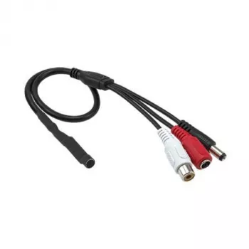 Mikrofonas apsaugos kamerai ACTi PMIC-0100 – įvairiakryptis laidinis, 3,5 mm, 2,3 m kabelis, Juoda/Raudona/Balta