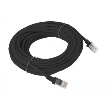 Tinklo kabelis LANBERG PCU6-10CC-1000-BK RJ-45 Cat6 U/UTP 10 m Juodas