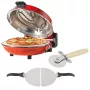 Picos gamintojas Petra PT5666VDE Bella Pizza 1200W nelipni danga, stalviršinė picos krosnelė