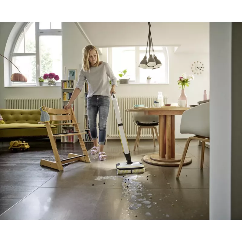 Kärcher FC 7 CORDLESS belaidis elektrinis šluotvynėlis, akumuliatorinis, be maišelio, juoda/balta/geltona, 2.85 Ah