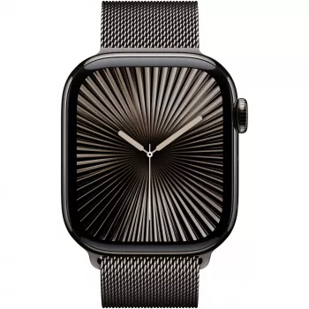 APPLE Watch Series 10 GPS + Cellular 42mm Slate Titanium Case su Slate Milanese Loop