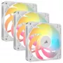CORSAIR RS120-R 120 mm baltas ARGB ventiliatorius (25 mm storis)