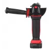 Kampinis šlifuoklis YATO YT-82826, 18V Li-Ion 2Ah, 125 mm diskas, 10 000 aps./min., M14 sriegis, beįrankis reguliuojamas gaubtas
