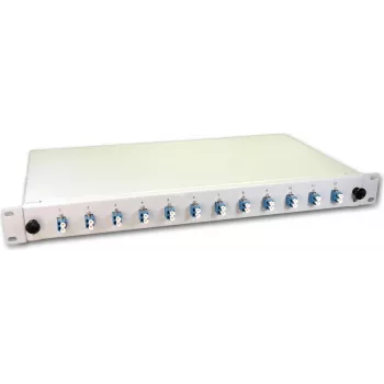 Lightwin LWL Splice Box, 24 Skaidulų, 12x DLC Vienmodis, 9/125µm OS2 G657.A1 Pigtail Splice Box (SPBOX 24E09 OS2 DLC)