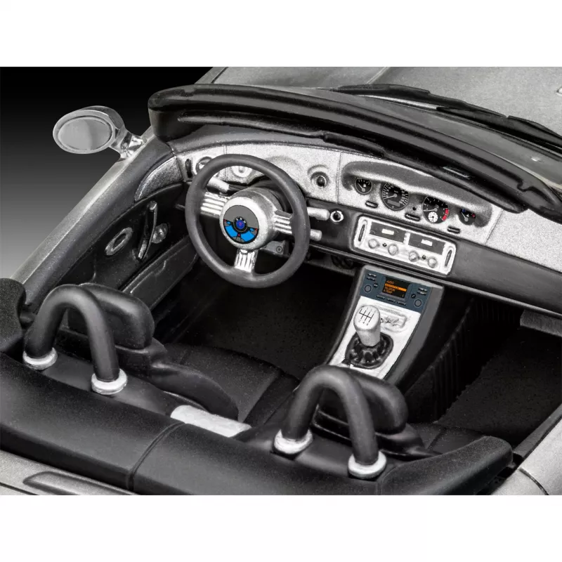 REVELL BMW Z8 1:24 surinkimo modelis iš liejamo metalo, paruoštas eksponavimui
