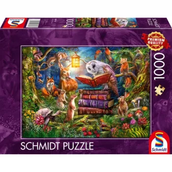 Dėlionė Schmidt Spiele Forest Stories at Night – 1000 dalių