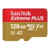 Western Digital Extreme Plus microSDXC 128GB + SD adapteris 200MB/s 90MB/s A2 C10 V3 (SDSQXBD-128G-GN6MA)