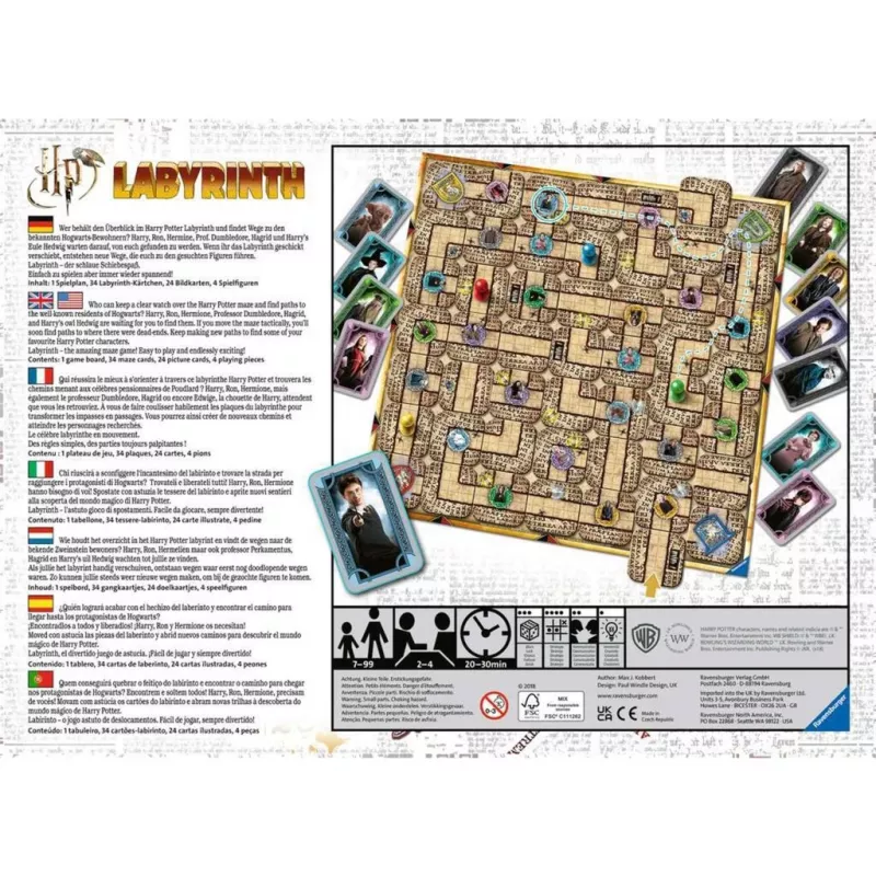 Kortų žaidimas Ravensburger Harry Potter Labirintas