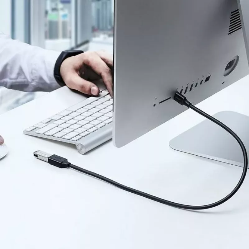 USB 3.0 ilginimo laidas adapteris UGREEN 10368B — USB A lizdas į USB A kištuką, 1 m, juodas