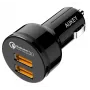 Automobilinis greitasis įkroviklis CC-T8 2xUSB 3.0 6A 36W + micro USB laidas 1m