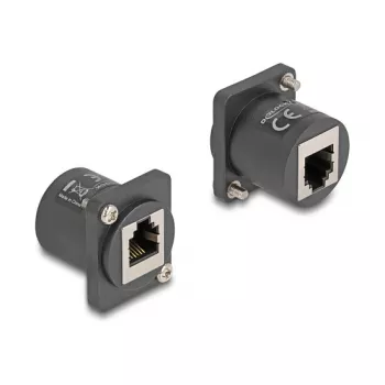 DeLOCK D tipo modulis RJ12 lizdas-lizdas juodas 88107