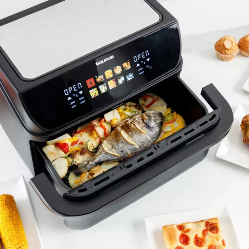 Gruzdintuvė be riebalų su ilgu krepšeliu ir griliu Taurus 973004000