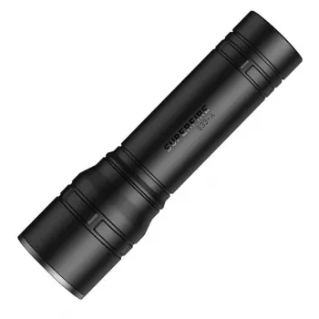 Žibintuvėlis Superfire S33-A USB juodas – LED nešiojamas žibintuvėlis, 4 režimai, įkraunamas