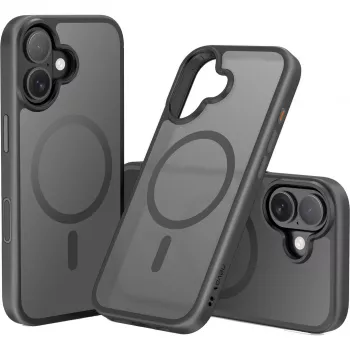 nevox StyleShell Invisio dėklas iPhone 17 6.3 suderinamas su MagSafe juodas (2542)