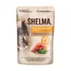 Šlapias kačių ėdalas suaugusioms katėms SHELMA multipack 4×85 g – vištiena, kalakutiena, jautiena, antis, be grūdų