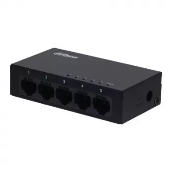 Dahua Technology SG1005-EUR tinklo jungiklis nevaldomas L2 Gigabit Ethernet (10/100/1000) juodas