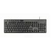 Pilno dydžio laidas klaviatūra Gembird KBS-UM-04 USB QWERTY JAV anglų su pele, juoda, 1.5 m laidas