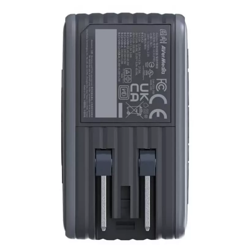 AVerMedia GC313Pro universalus juodas AC greitasis įkroviklis patalpoms
