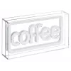 Neon LED ženklas ActiveJet AJE-NEON COFFEE, daugiaspalvis, USB 5V, montuojamas ant paviršiaus, AS plastikinis rėmas