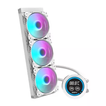 360 mm kompiuterinis radiatorius Darkflash DN-D360 WHITE — 360 mm aušinimo radiatorius PC skysčio aušinimui