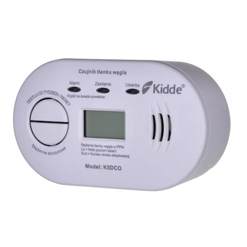 K5DCO Kidde anglies monoksido detektorius su LCD ekranu
