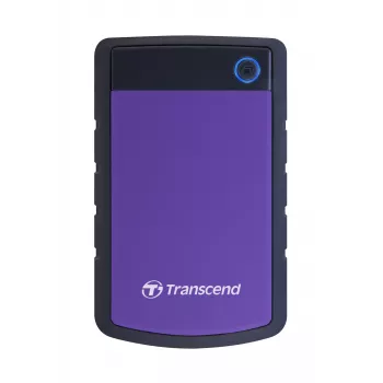 Transcend StoreJet 25H3P - Festplatte - 1TB - extern - 6,4 cm (2.5) - SuperSpeed USB - 5400 U/min - Puffer: 8MB - brilliant purple (TS1TSJ25H3P)