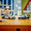 LEGO Speed Champions BMW M4 GT3 ir BMW M Hybrid V8 lenktyninių automobilių konstruktorius 9+ metų vaikams su 2 vairuotojų minifigūrėlėmis