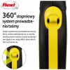 Ištraukiamasis pavadėlis Flexi New NEON 5 m – juostinis pavadėlis mažiems šunims iki 15 kg, juodai geltonas
