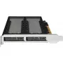 Mobilus diskų krepšys RAIDSONIC ToughArmor MB842MP-B — 2 išimami lizdai M.2 NVMe, PCIe 4.0 x16