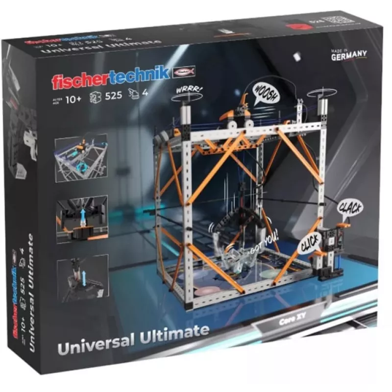 Edukacinis konstravimo rinkinys Fischertechnik Universal Ultimate 576102 — modulinės dalys mokymuisi ir prototipavimui
