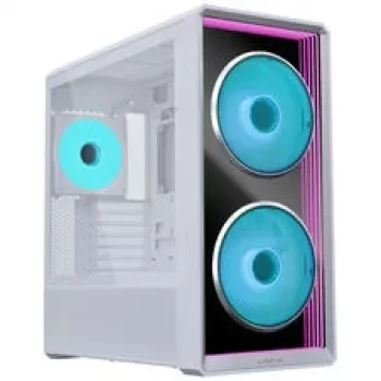 Lian Li LANCOOL 217 INF PC korpuso rinkinys + HydroShift II LCD-S 360TL AIO + 3x UNI FAN SL-INF 120 Reverse Blade ventiliatorius - Baltas