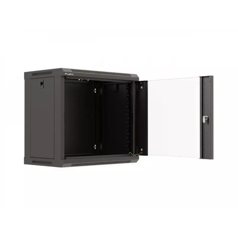 Sieninis stovas LANBERG WF03-5309-10B, 9U, 500×350×540 mm, maks. apkrova 60 kg, juodas