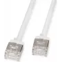 ROLINE U/FTP Patch Cable Cat.6A Ultra-trumpas RJ45 Baltas 1m - Tinklo - FTP (21.15.4571)