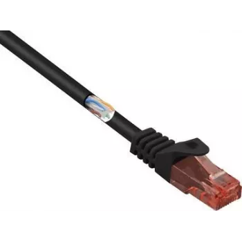 RJ45 tinklo laidas Patch Cable CAT 6 U/UTP 10,00 m Juodas Halogen-Free (RF-5044002)