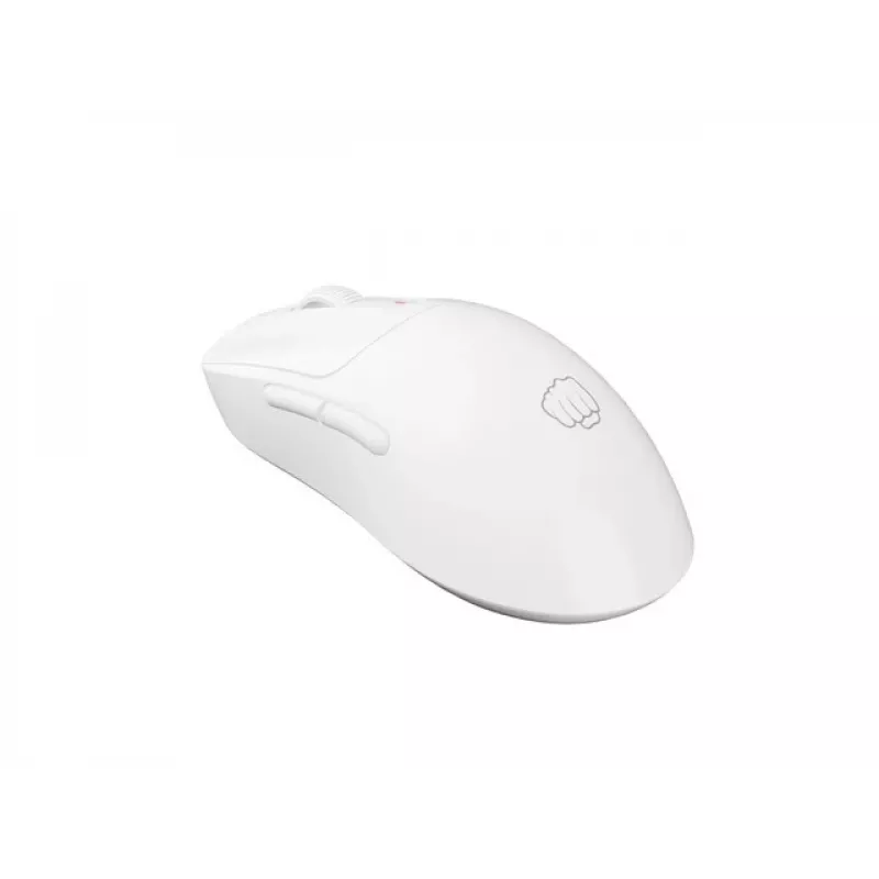 Belaidė pelė Fury Tanto T4 – 12000 DPI, balta, programuojami mygtukai, ergonomiška