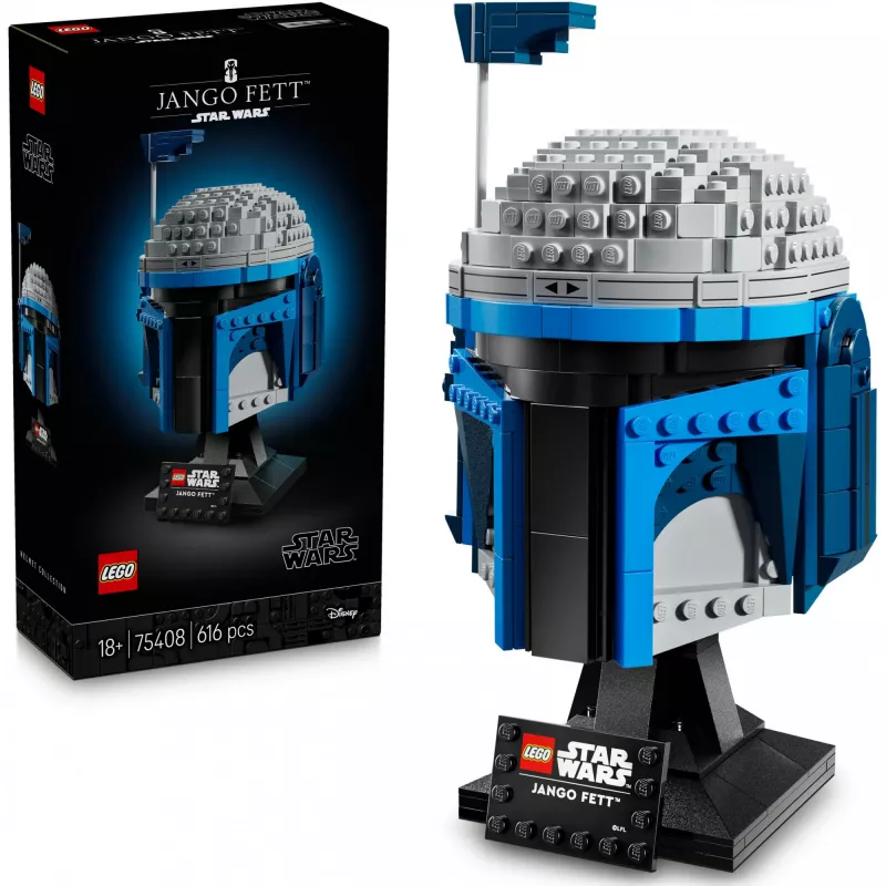 LEGO Star Wars 75408 Jango Fett šalmas, rinkinys iš 616 detalių, 18+