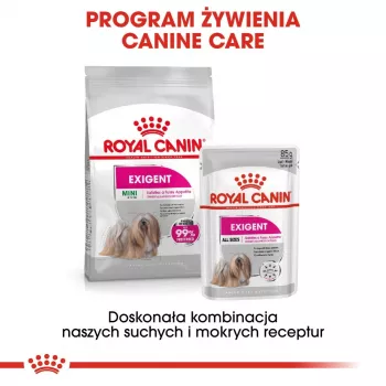 Šlapias šunų ėdalas Royal Canin Exigent Meat Universal 12×85 g — paukštiena, suaugusiems, išrankiems šunims