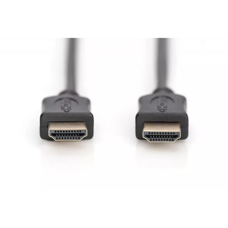 Assmann HDMI High Speed jungiamasis kabelis, tipas A M/M, 5,0 m, su Ethernet, buvęs HDMI 1.4, UL, juodas, auksinis (AK-330114-050-S)