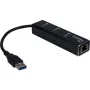 Inter-Tech Argus IT-310 USB 3.0 ir Gigabit Ethernet stalinis hubas