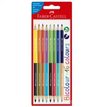 Spalvoti pieštukai Faber-Castell 116197 16 vnt. Rekomenduojamas amžius vaikams