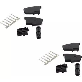 Laido jungtis TAE F ShiverPeaks BS72000-SET2, juoda, 2 vnt.