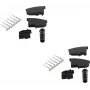 Laido jungtis TAE F ShiverPeaks BS72000-SET2, juoda, 2 vnt.