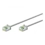 Goobay Ultra-Flexible CAT 8.1 Patch Cable pilkas U/FTP plonas - itin trumpas kištukas 99,9 % (74343)