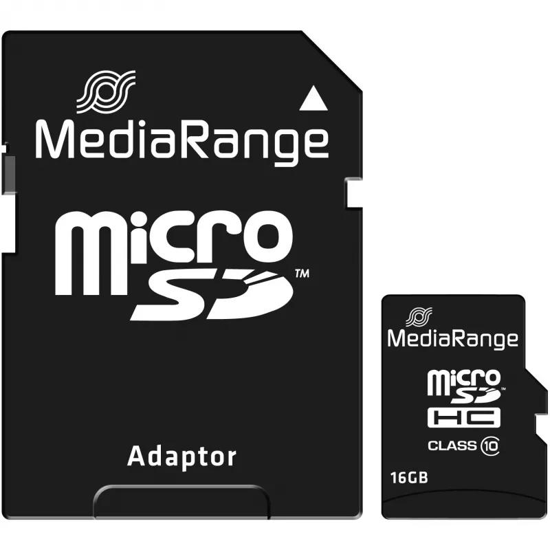 Atminties kortelė MediaRange 16GB MicroSDHC Class 10 MR958